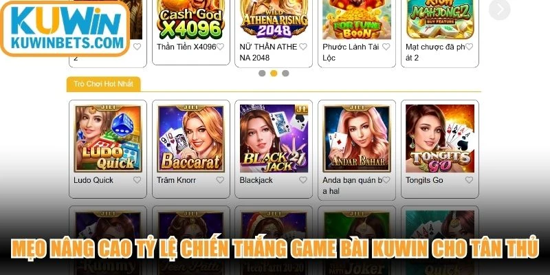 Mẹo nâng cao tỷ lệ chiến thắng game bài KUWIN cho tân thủ